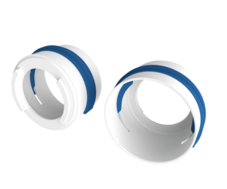 KRVT+75 Króciec DN75 + klips VENTIFLEX 