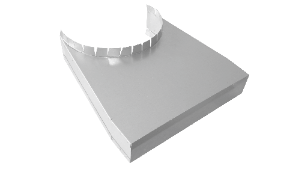 KS-DN160/200-50-OC Kołnierz siodłowy kanału prostokątnego na rurę DN160 (ocynk)